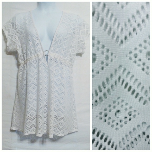 Catalina Other - White Lace Swimsuit Cover Up Dress